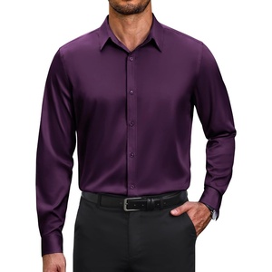 image:imageCOOFANDY Mens Dress Shirts Long Sleeve Wrinkle Free Stretch Button Down Shirts Formal Business ShirtsDeep Purple