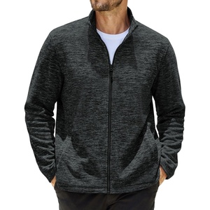 image:imageCOOFANDY Mens Fleece Jackets Full Zip Lightweight Casual Sweater JacketDark Grey