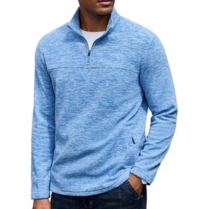 image:imageCOOFANDY Mens Fleece Quarter Zip Sweatshirt Long Sleeve Pullover SweatshirtLight Blue