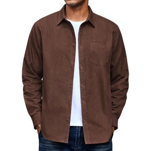 image:imageCOOFANDY Mens Heavyweight Denim Shirt Long Sleeve Button Down Jean JacketBrown