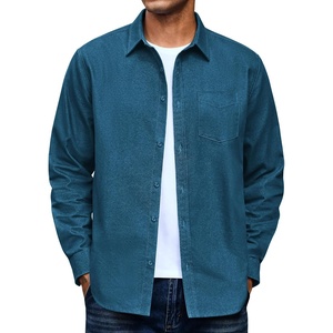image:imageCOOFANDY Mens Heavyweight Denim Shirt Long Sleeve Button Down Jean JacketDemin Blue