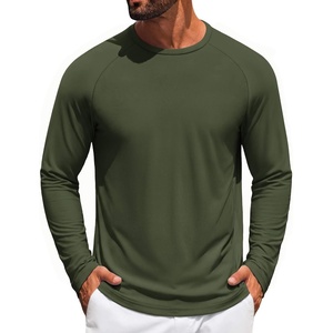 image:imageCOOFANDY Mens Long Sleeve Tee Shirts UV Sun Protection Athletic TShirtsAarmy Green 1pack