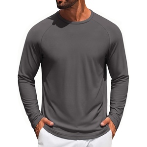 image:imageCOOFANDY Mens Long Sleeve Tee Shirts UV Sun Protection Athletic TShirtsAdark Grey 1pack