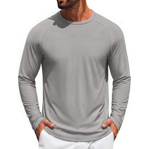 image:imageCOOFANDY Mens Long Sleeve Tee Shirts UV Sun Protection Athletic TShirtsAlight Grey 1pack