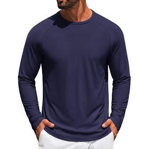 image:imageCOOFANDY Mens Long Sleeve Tee Shirts UV Sun Protection Athletic TShirtsAnavy Blue 1pack