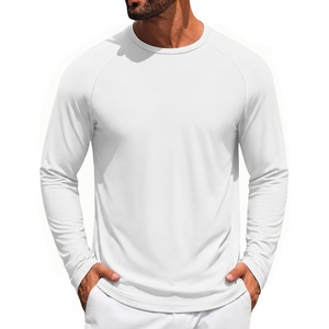 image:imageCOOFANDY Mens Long Sleeve Tee Shirts UV Sun Protection Athletic TShirtsAwhite 1pack