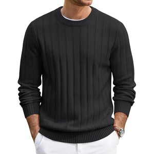 image:imageCOOFANDY Mens Sweater Crewneck Ribbed Knit Soft Warm Pullover SweaterBlack