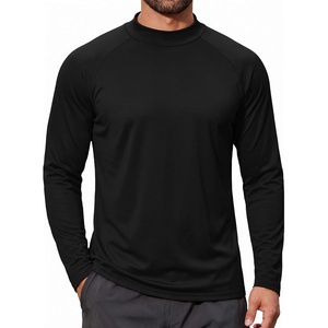image:imageCOOFANDY Mens Thermal Long Sleeve Shirt Mock Turtleneck Fleece Base LayerBlack