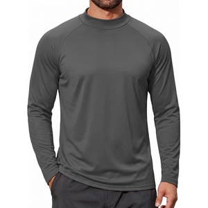 image:imageCOOFANDY Mens Thermal Long Sleeve Shirt Mock Turtleneck Fleece Base LayerDark Gray