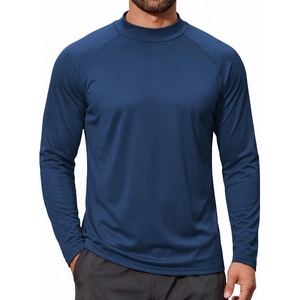 image:imageCOOFANDY Mens Thermal Long Sleeve Shirt Mock Turtleneck Fleece Base LayerNavy