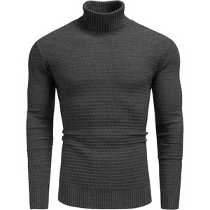 image:imageCOOFANDY Mens Turtleneck Sweaters Slim Fit Casual Dress Knitted Turtle NeckDark Grey