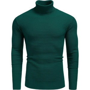 image:imageCOOFANDY Mens Turtleneck Sweaters Slim Fit Casual Dress Knitted Turtle NeckGreen