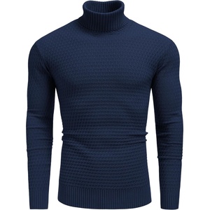 image:imageCOOFANDY Mens Turtleneck Sweaters Slim Fit Casual Dress Knitted Turtle NeckNavy Blue