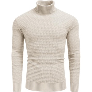 image:imageCOOFANDY Mens Turtleneck Sweaters Slim Fit Casual Dress Knitted Turtle NeckWhite