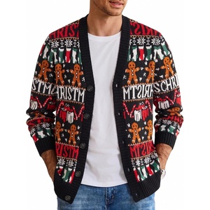 image:imageCOOFANDY Mens Ugly Christmas Sweater Knitted Christmas Cardigan SweaterChristmas Giftgingerbread