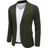 image:imageCOOFANDY Mens Casual Blazer Knit Sport Coat Lightweight Two Button Suit JacketForest Green