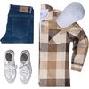 image:imageCOOFANDY Mens Flannel Shirts Casual Button Down Plaid Shirt Jacket Long Sleeve Fleece Shacket with PocketsBuffalo Khaki