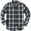 image:imageCOOFANDY Mens Flannel Shirts Long Sleeve Plaid Casual Button Down ShirtPlaid  White Green