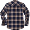 image:imageCOOFANDY Mens Flannel Shirts Long Sleeve Plaid Casual Button Down ShirtPlaid Navy Khaki