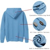 image:imageCOOFANDY Mens Hoodies Pullover Casaul Long Sleeve Drawstring Waffle Knit Hooded Sweatshirt with Kanga PocketLight Blue