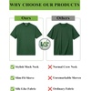 image:imageCOOFANDY Mens Short Sleeve Mock Neck Sweater Casual Slim Fit Basic TopsGreen