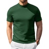 image:imageCOOFANDY Mens Short Sleeve Mock Neck Sweater Casual Slim Fit Basic TopsGreen
