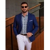 image:imageCOOFANDY Big and Tall Mens Dress Shirts Long Sleeve Plaid Button Down Shirt Bussiness Casual ShirtsBlack Dark Green White Plaid
