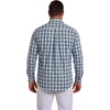 image:imageCOOFANDY Big and Tall Mens Dress Shirts Long Sleeve Plaid Button Down Shirt Bussiness Casual ShirtsBlack Dark Green White Plaid