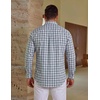 image:imageCOOFANDY Big and Tall Mens Dress Shirts Long Sleeve Plaid Button Down Shirt Bussiness Casual ShirtsWhite Navy Grey Green Plaid