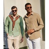 image:imageCOOFANDY Mens Casual Button Down Denim Shirts Long Sleeve Untucked Stretch Dress ShirtLight Green