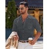 image:imageCOOFANDY Mens Long Sleeve Button Down Shirts Casual Untucked Shirts for Men Dress Shirts Beach Wedding ShirtsBlack Greysquare