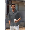 image:imageCOOFANDY Mens Long Sleeve Button Down Shirts Casual Untucked Shirts for Men Dress Shirts Beach Wedding ShirtsBlack Greysquare