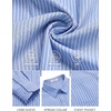 image:imageCOOFANDY Mens Long Sleeve Button Down Shirts Casual Untucked Shirts for Men Dress Shirts Beach Wedding ShirtsWhite Stripeblue