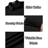 image:imageCOOFANDY Mens Long Sleeve Wrinkle Free Shirts Button Down Casual Stretch Dress Shirt Black Large