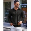 image:imageCOOFANDY Mens Long Sleeve Wrinkle Free Shirts Casual Button Down Shirts Untucked Dress ShirtBlack