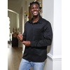 image:imageCOOFANDY Mens Long Sleeve Wrinkle Free Shirts Casual Button Down Shirts Untucked Dress ShirtBlack