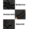 image:imageCOOFANDY Mens Long Sleeve Wrinkle Free Shirts Casual Button Down Shirts Untucked Dress ShirtBlack