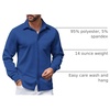 image:imageCOOFANDY Mens Long Sleeve Wrinkle Free Shirts Casual Button Down Shirts Untucked Dress ShirtDark Blue
