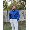 image:imageCOOFANDY Mens Long Sleeve Wrinkle Free Shirts Casual Button Down Shirts Untucked Dress ShirtDark Blue