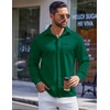image:imageCOOFANDY Mens Long Sleeve Wrinkle Free Shirts Casual Button Down Shirts Untucked Dress ShirtGreen