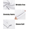 image:imageCOOFANDY Mens Long Sleeve Wrinkle Free Shirts Casual Button Down Shirts Untucked Dress ShirtWhite