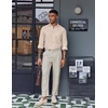 image:imageCOOFANDY Mens Oxford Shirt Long Sleeve Casual Button Down Shirts Soild Dress Shirts with PocketBeige