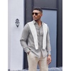 image:imageCOOFANDY Mens Oxford Shirt Long Sleeve Casual Button Down Shirts Soild Dress Shirts with PocketGrey