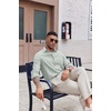 image:imageCOOFANDY Mens Oxford Shirt Long Sleeve Casual Button Down Shirts Soild Dress Shirts with PocketLight Green