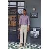 image:imageCOOFANDY Mens Oxford Shirt Long Sleeve Casual Button Down Shirts Soild Dress Shirts with PocketLight Purple
