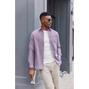 image:imageCOOFANDY Mens Oxford Shirt Long Sleeve Casual Button Down Shirts Soild Dress Shirts with PocketLight Purple