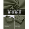 image:imageCOOFANDY Mens Oxford Shirt Long Sleeve Dress Shirt Casual Button Down ShirtArmy Green