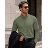 image:imageCOOFANDY Mens Oxford Shirt Long Sleeve Dress Shirt Casual Button Down ShirtArmy Green