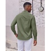 image:imageCOOFANDY Mens Oxford Shirt Long Sleeve Dress Shirt Casual Button Down ShirtArmy Green