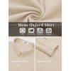 image:imageCOOFANDY Mens Oxford Shirt Long Sleeve Dress Shirt Casual Button Down ShirtBeige